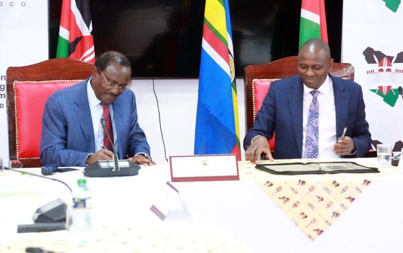File image of Kalonzo musyoka and Kimani Ichung'wah.